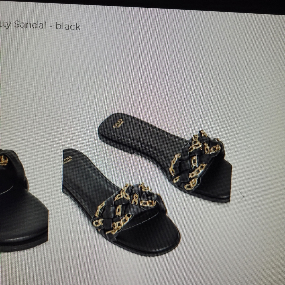 9 wide, Chain link sandal, NWOB